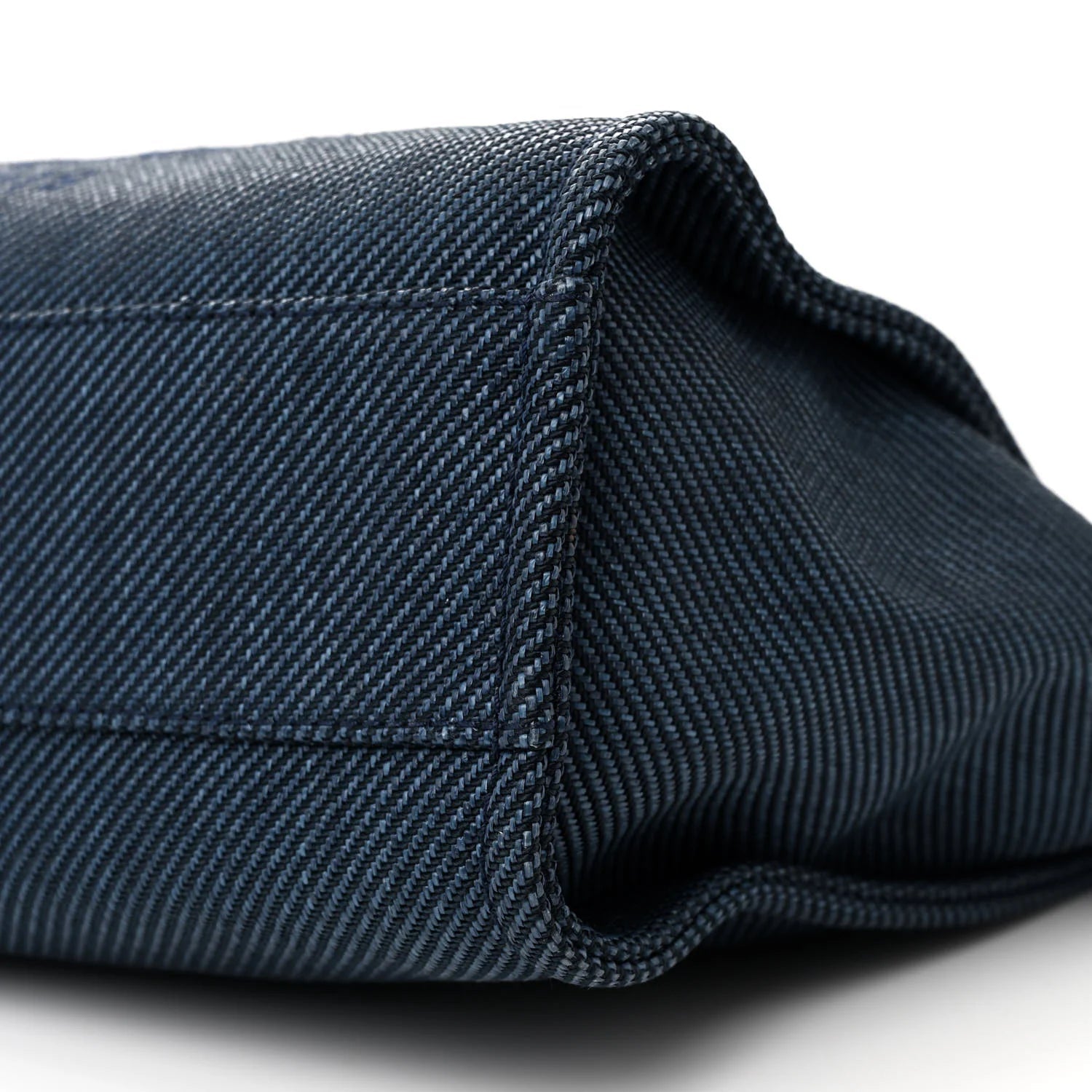 Mixed Fibers Small Deauville Tote Navy Blue