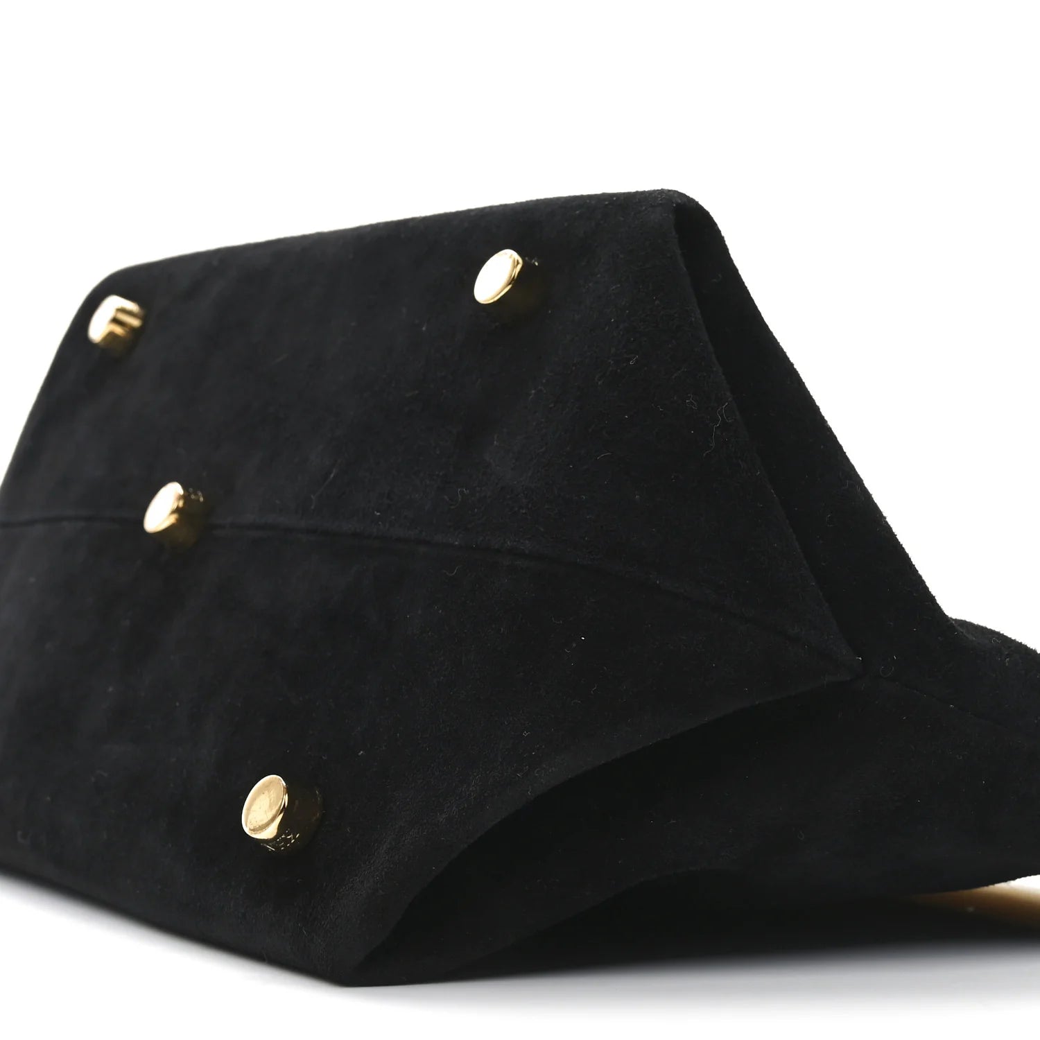 Suede Aimme Envelope Clutch Black