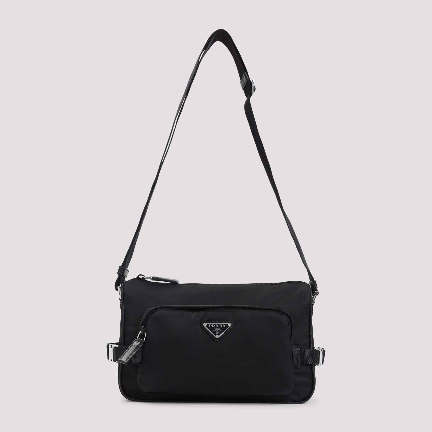 MEDIUM RE-NYLON and SAFFIANO LEATHER SHOULDER BAG