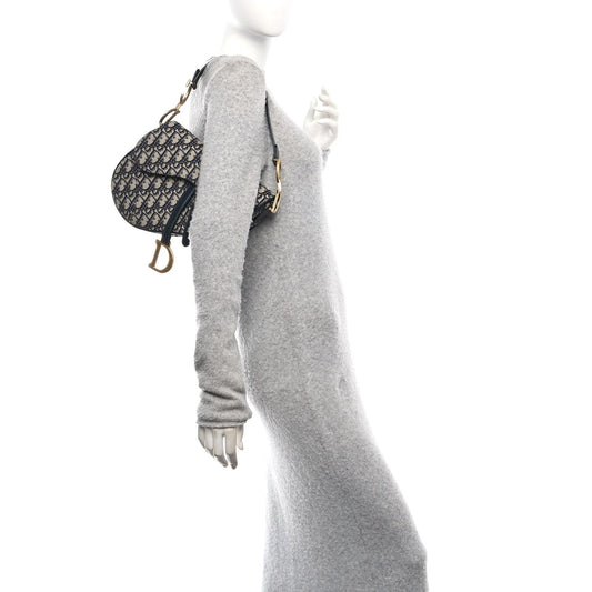 Oblique Saddle Bag Blue