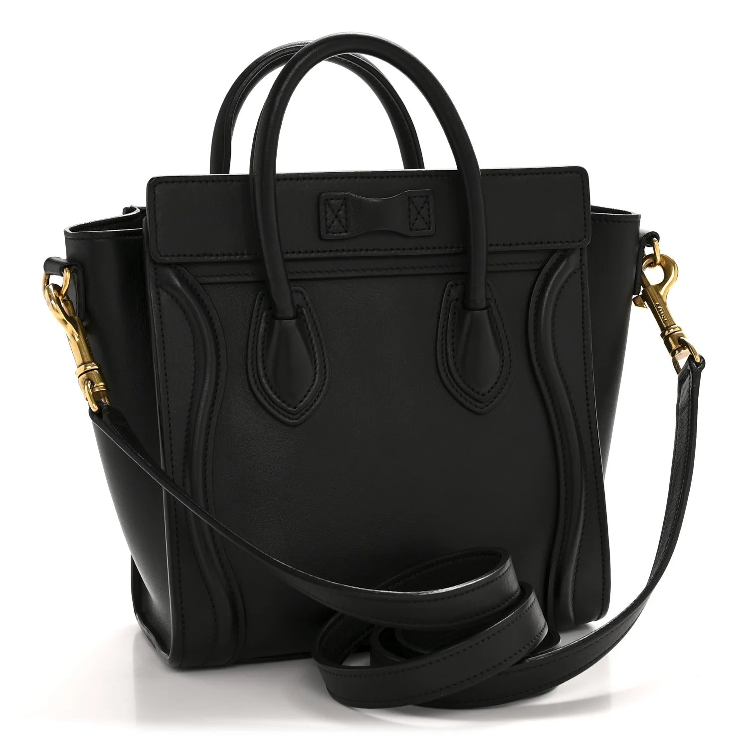 Smooth Calfskin Nano Luggage Black