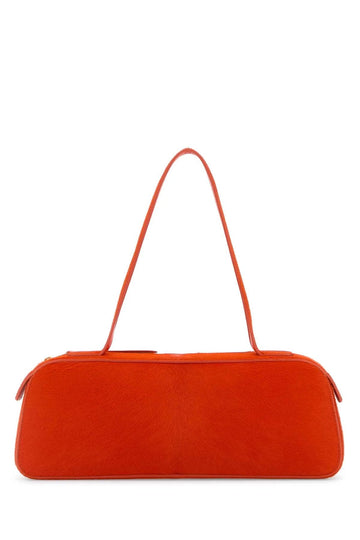 ORANGE CALF HAIR SIMONA SHOULDER BAG