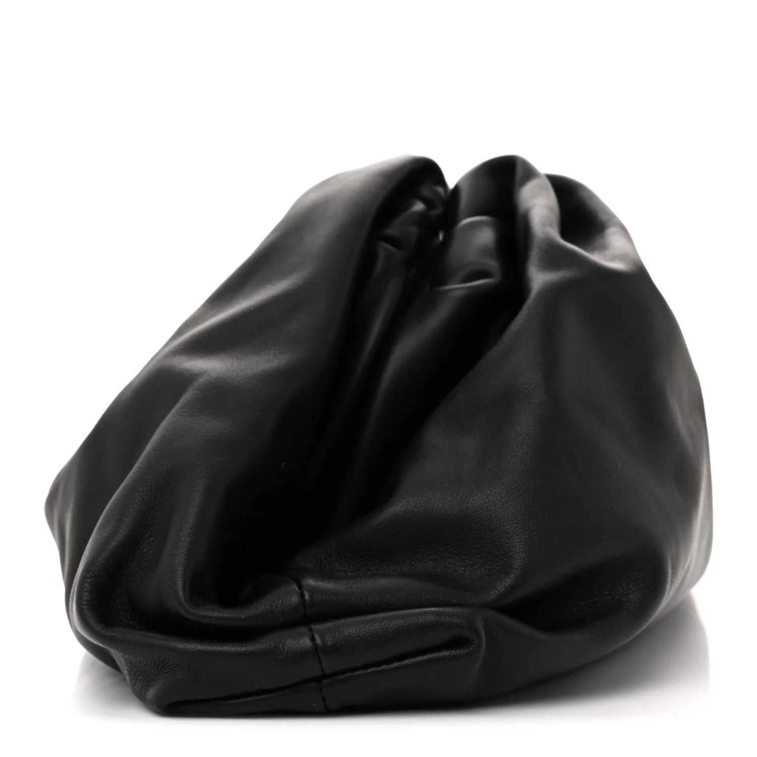 Smooth Butter Calf the Pouch Oversized Clutch Black