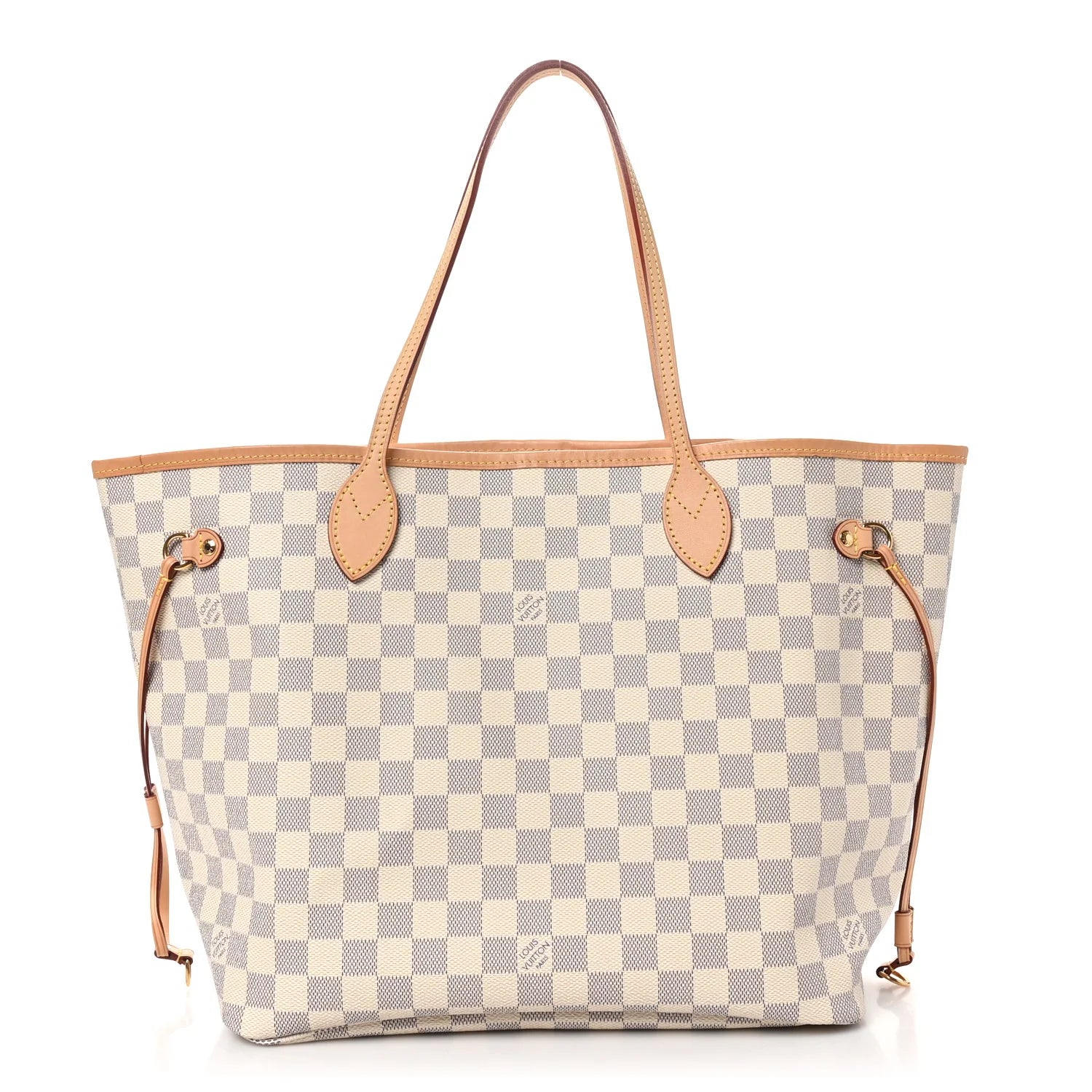 Damier Azur Neo Neverfull MM Rose Ballerine