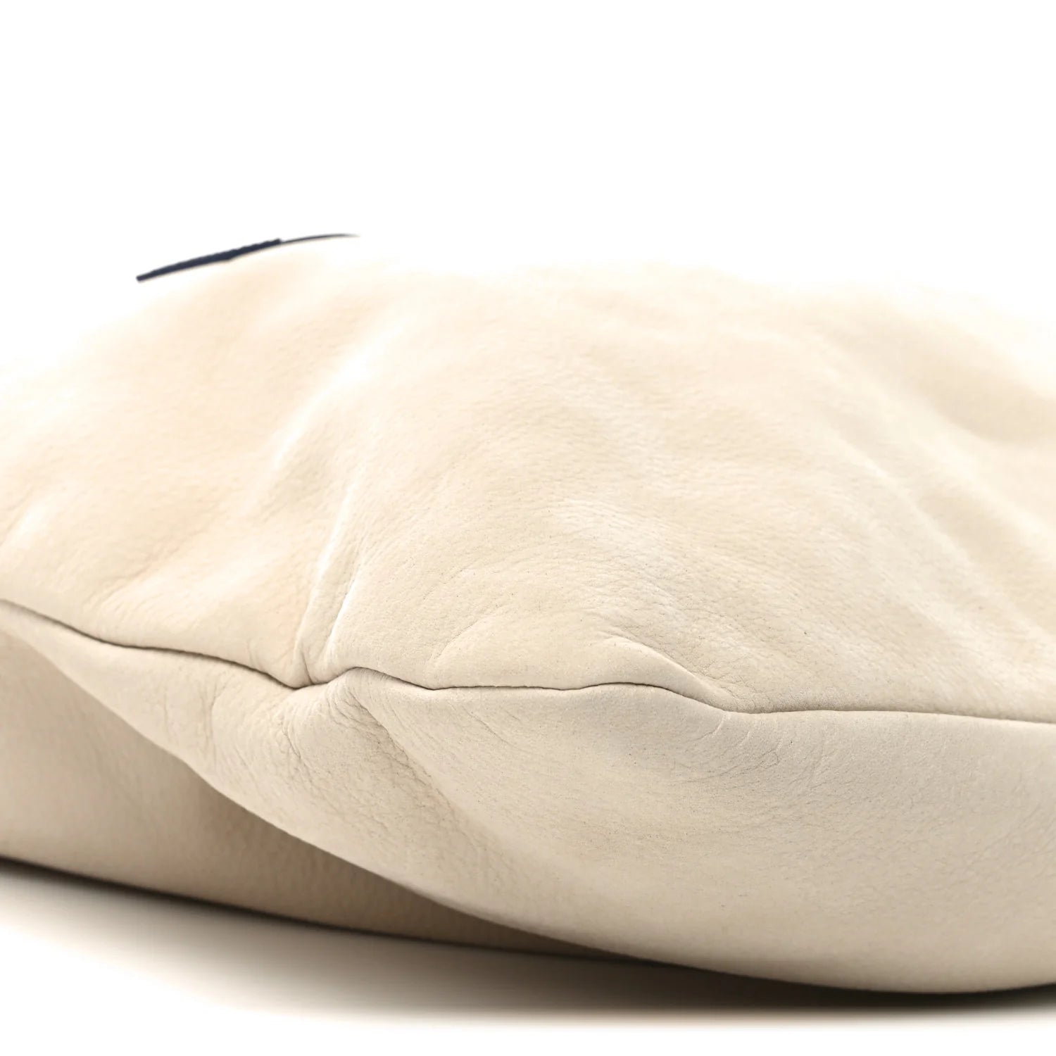 Nubuck Dust Bag Tote Ecru White