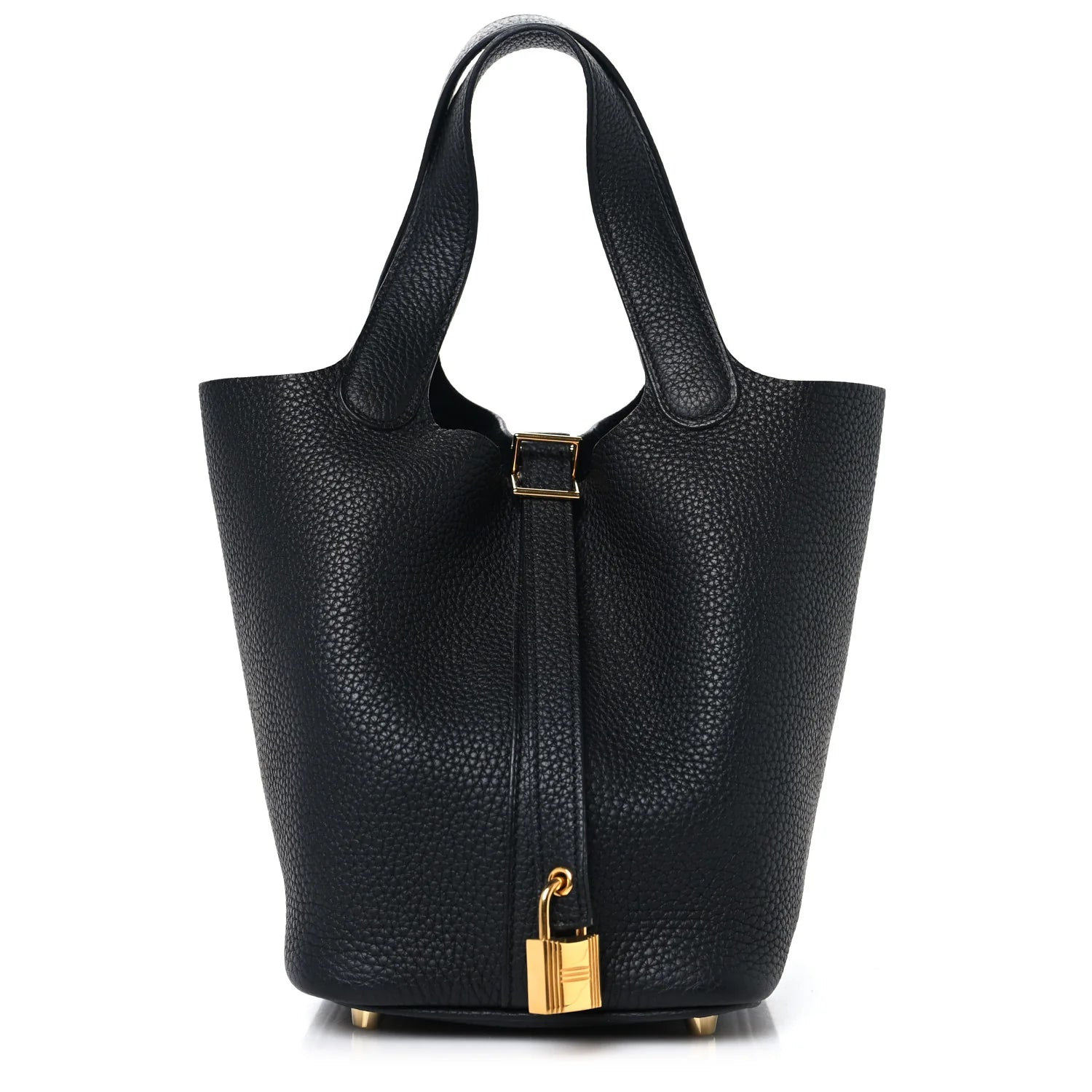 Taurillon Clemence Picotin Lock 18 PM Black