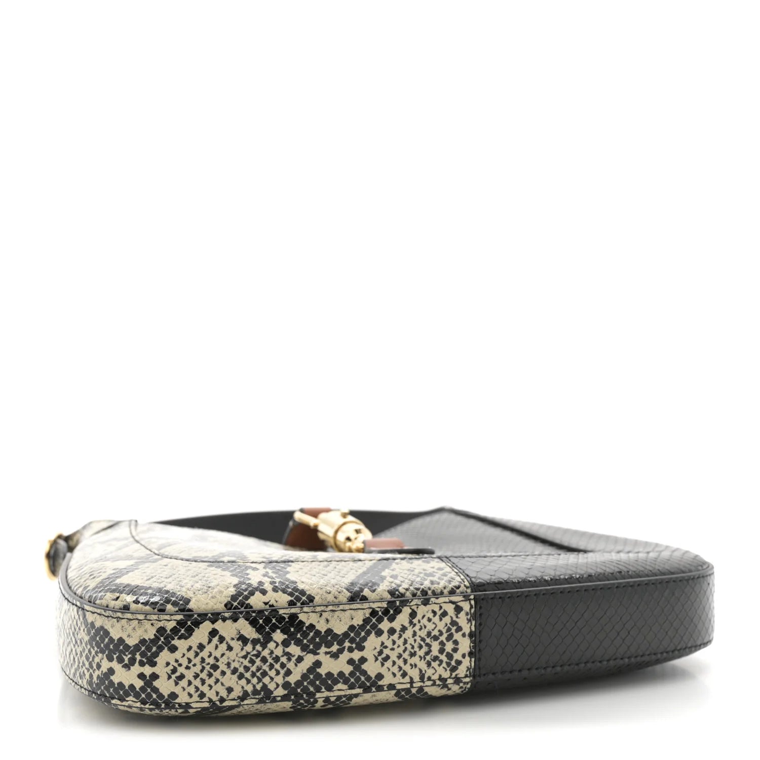 Snakeskin Small Jackie 1961 Hobo Black Beige