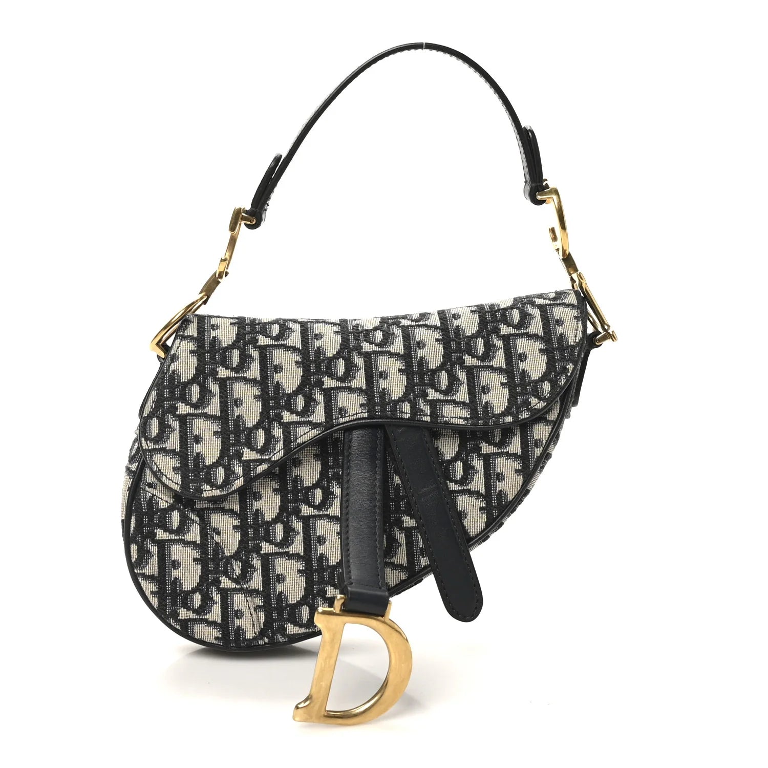 Oblique Mini Saddle Bag Blue