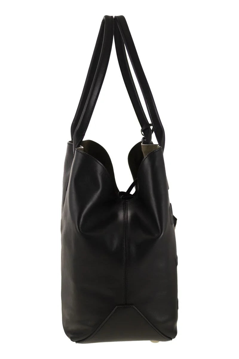 MEDIUM LEATHER SHOPPING BAG