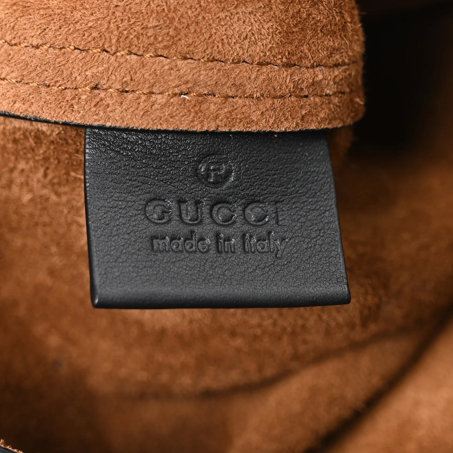 Suede Large Ophidia Vertical Shopping Tote Chestnut