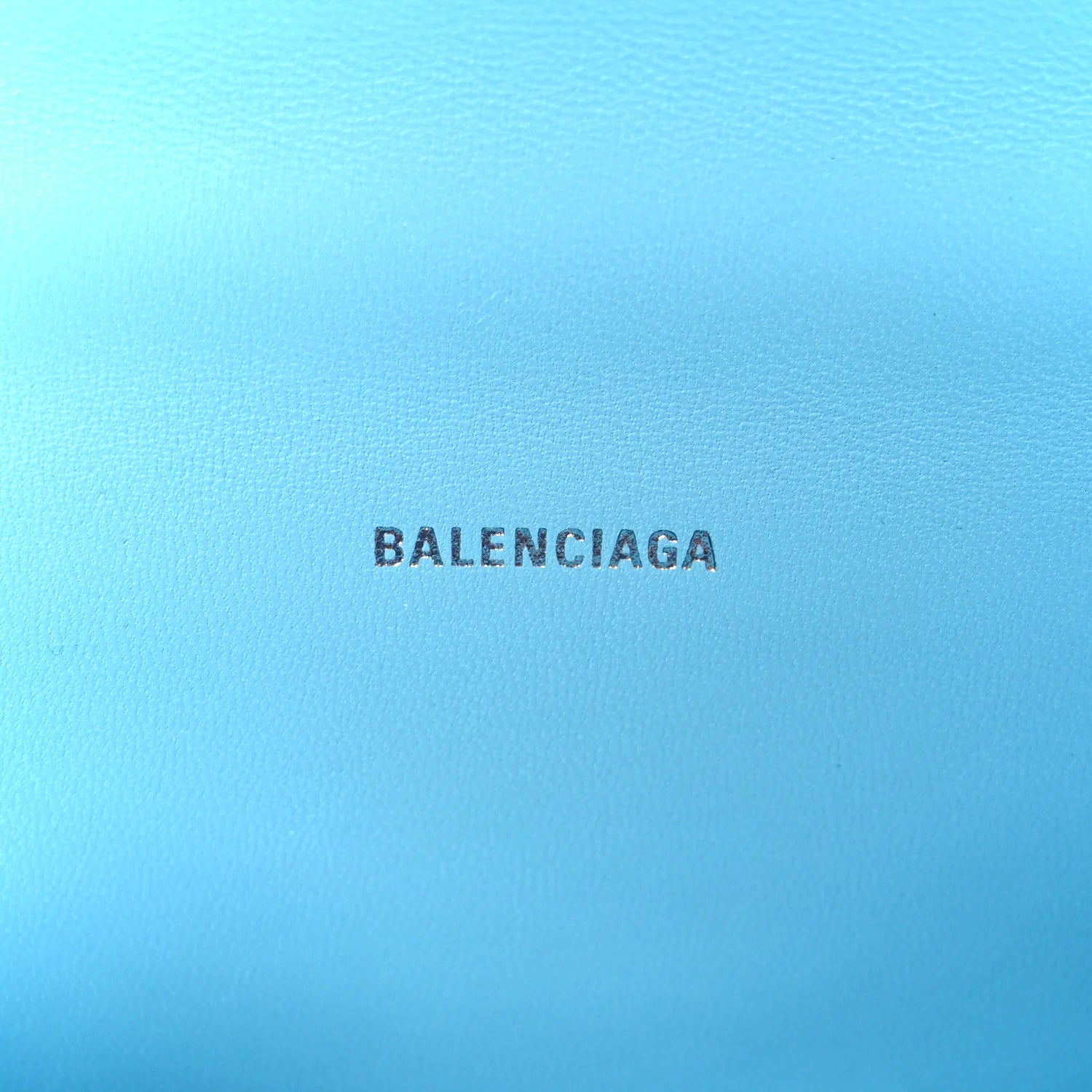 Strass Suede Hourglass Top Handle Bag XS Light Blue