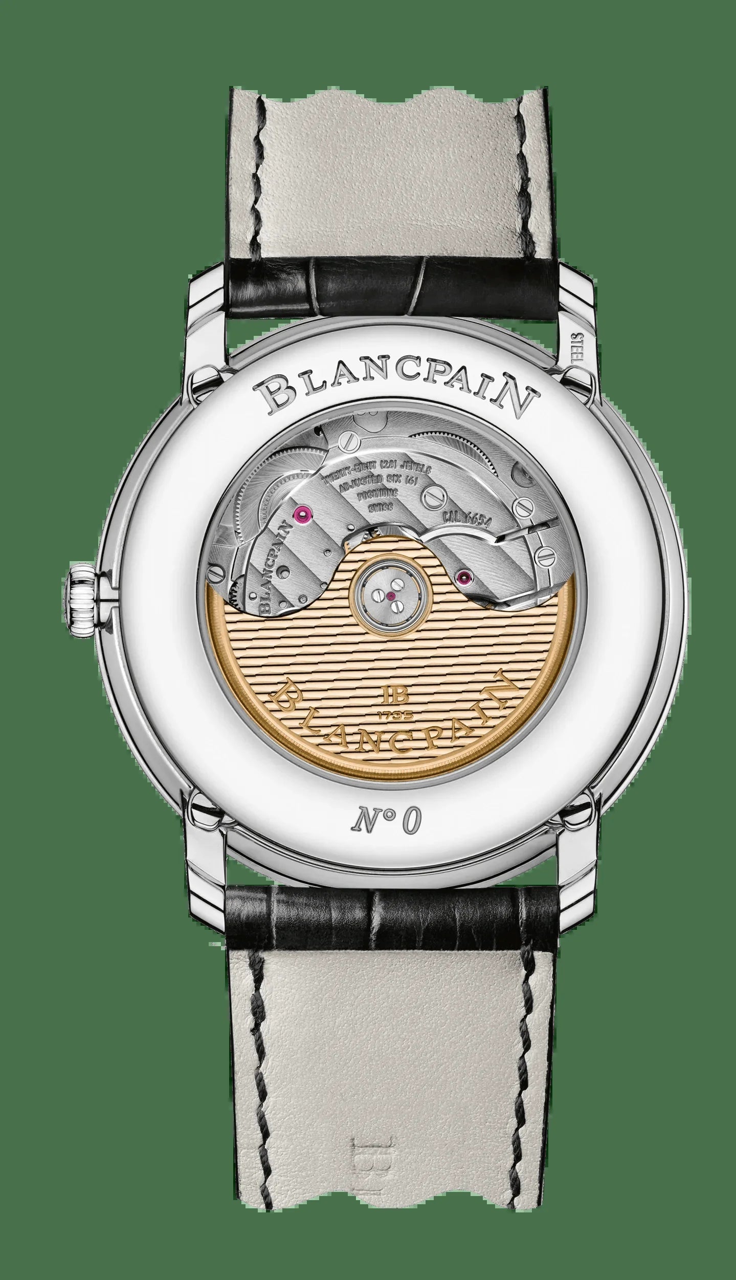 Unworn  Villeret Ultra Slim Moonphase and Complete Calender, Stainless Steel, 40 Mm, Ref# 6654A-1127-55B, Box and Papers