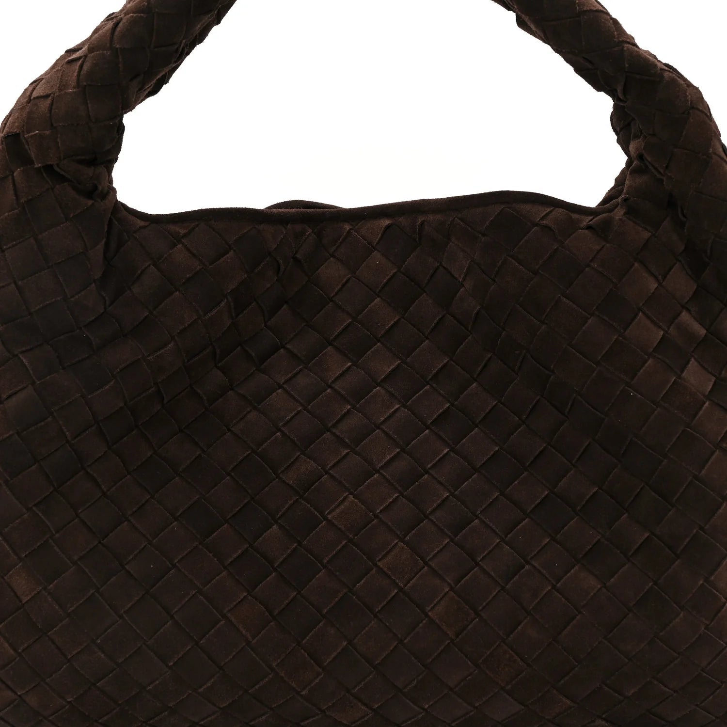 Suede Intrecciato Small Hop Fondant