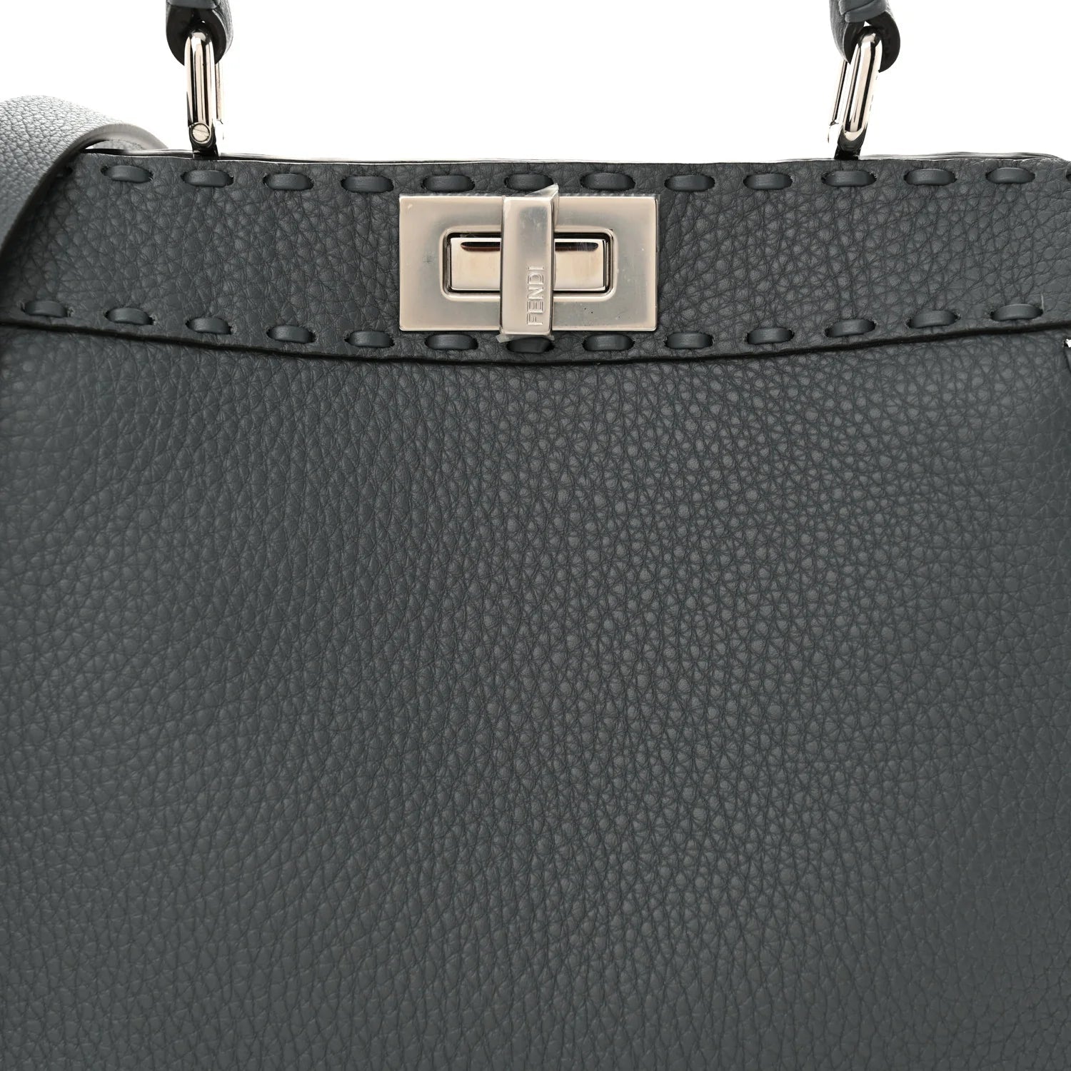 Cuoio Romano Selleria Chamois Small Peekaboo I SEE U Satchel Tempesta