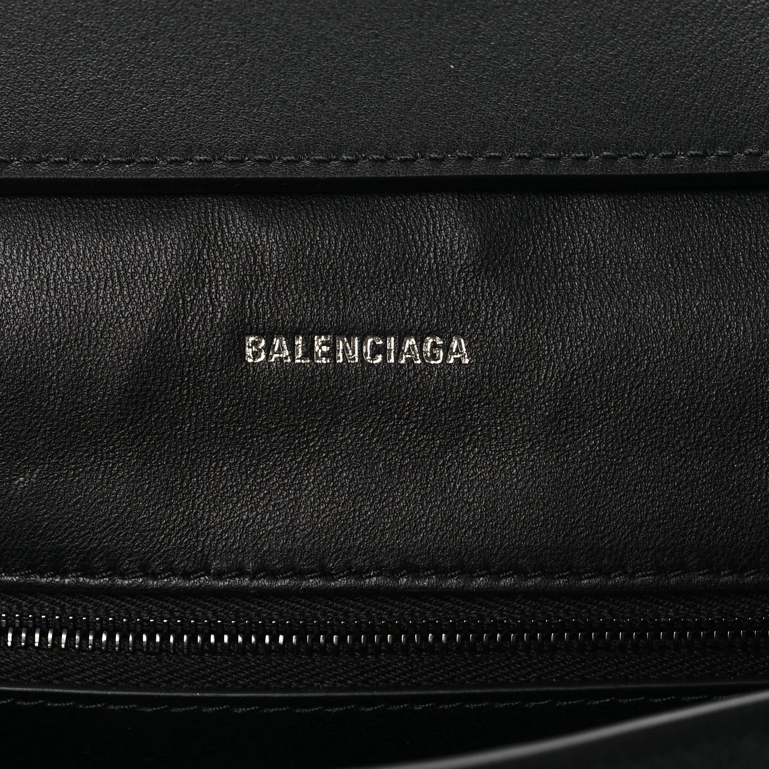 Semi Shiny Smooth Calfskin Monochrome M Downtown Shoulder Bag Black