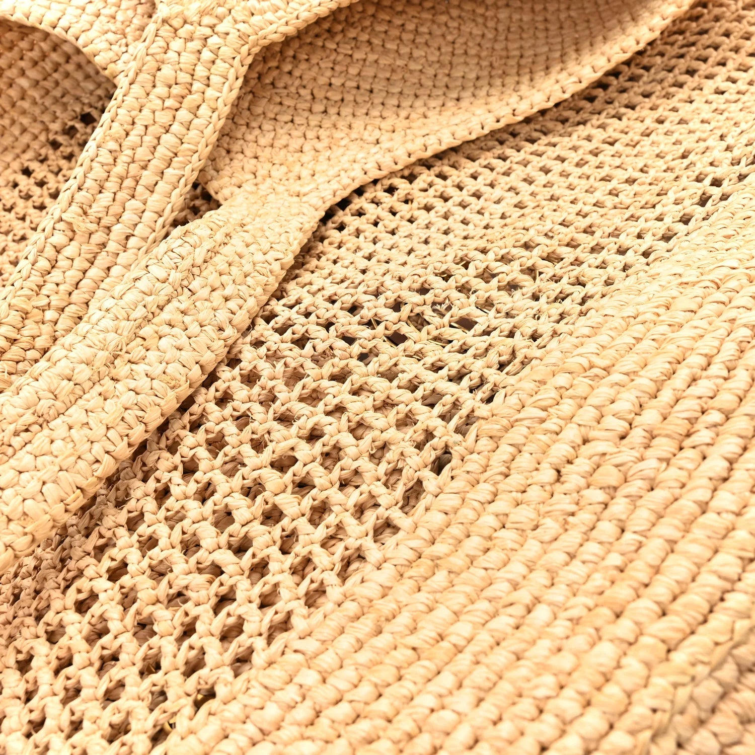 Raffia Icare Shopping Tote Natural