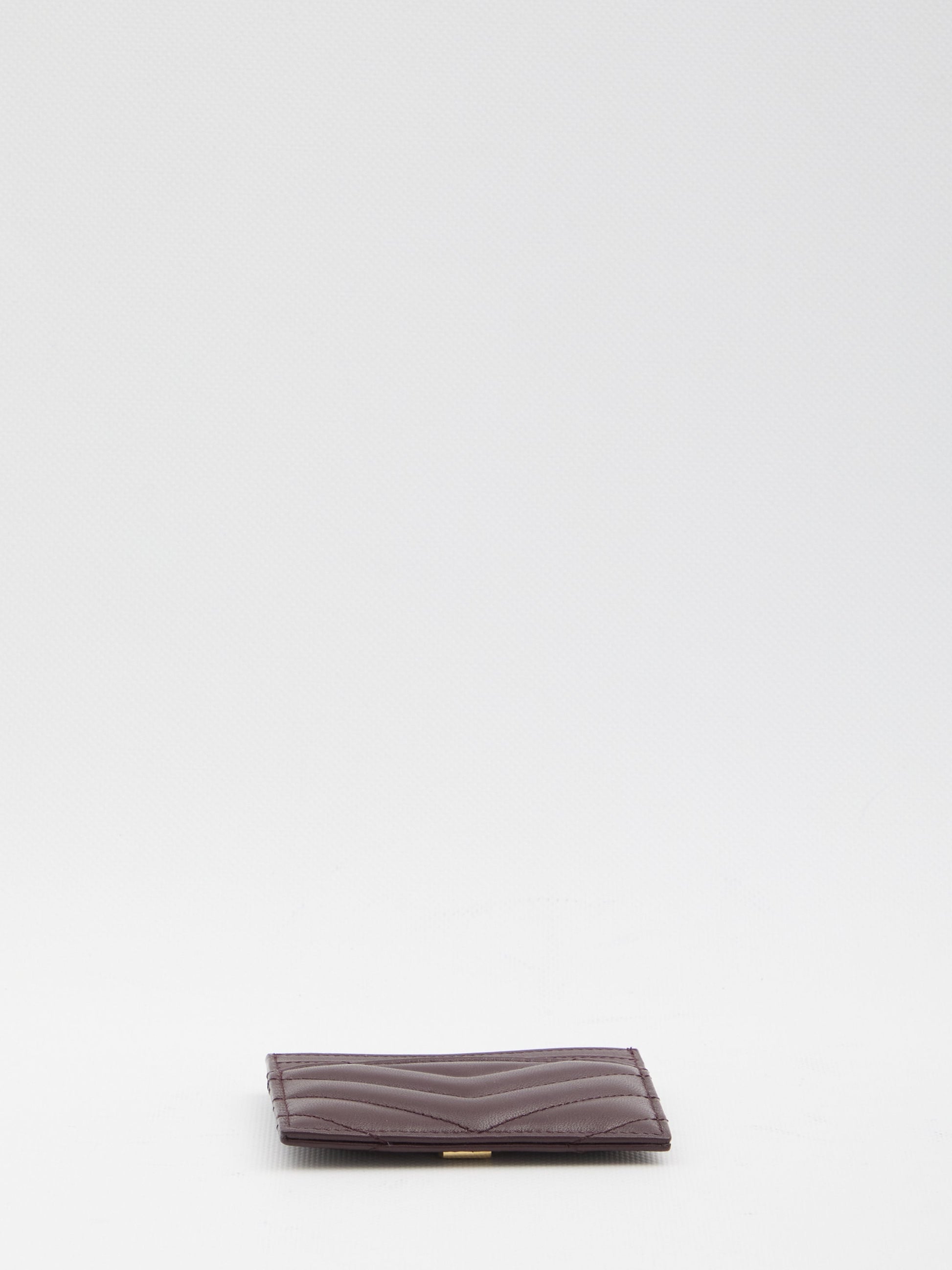 HOT WINE YSL CALF LEATHER CARD CASE