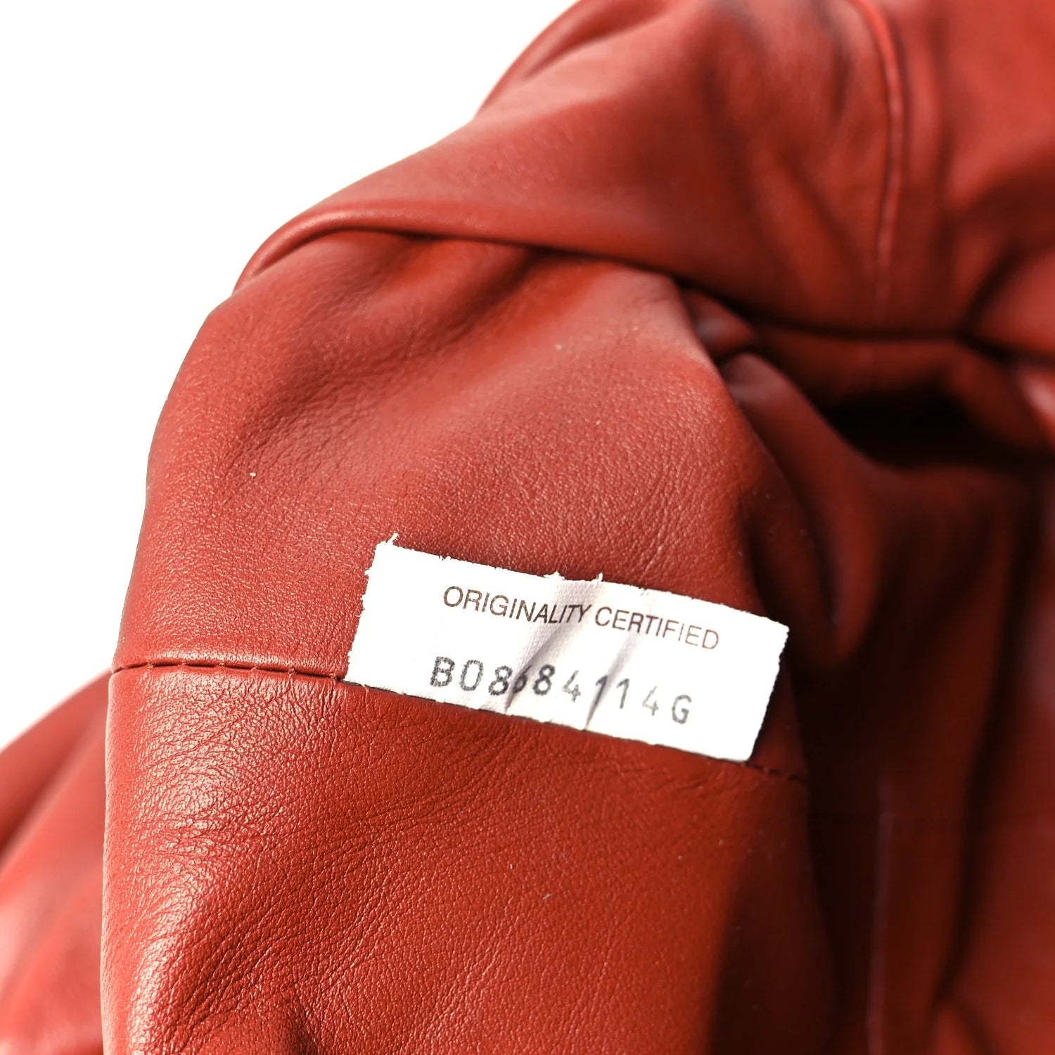 Smooth Butter Calf the Pouch Oversized Clutch Rust