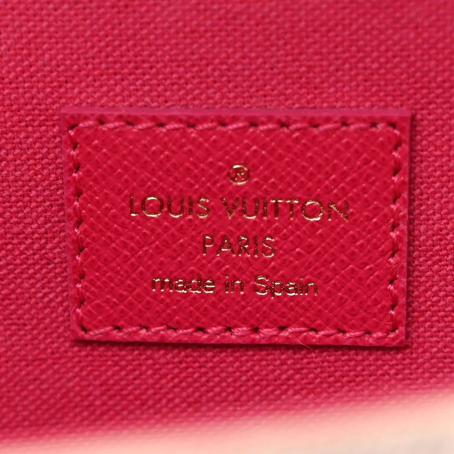 Damier Azur Studded Pochette Felicie Chain Wallet Fuchsia