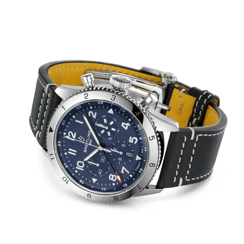 Super AVI B04 Chronograph GMT 46 Tribute to Vought F4U Corsair Ref# AB04451A1C1X1