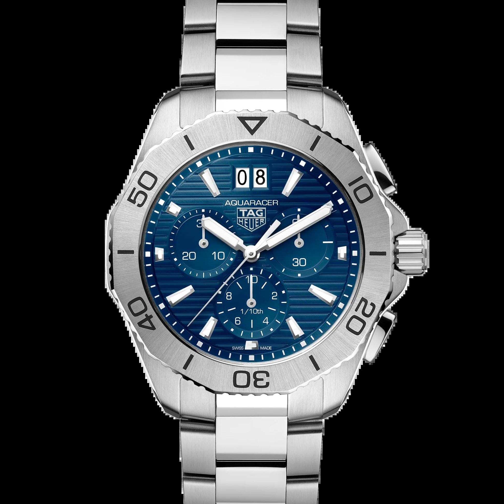 Unworn  Aquaracer Professional 200 Chronograph, Stainless Steel, Ref# CBP1113.BA0627, Box & Papers