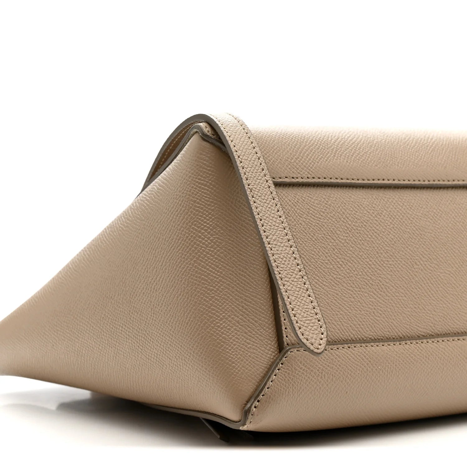 Grained Calfskin Micro Belt Bag Light Taupe