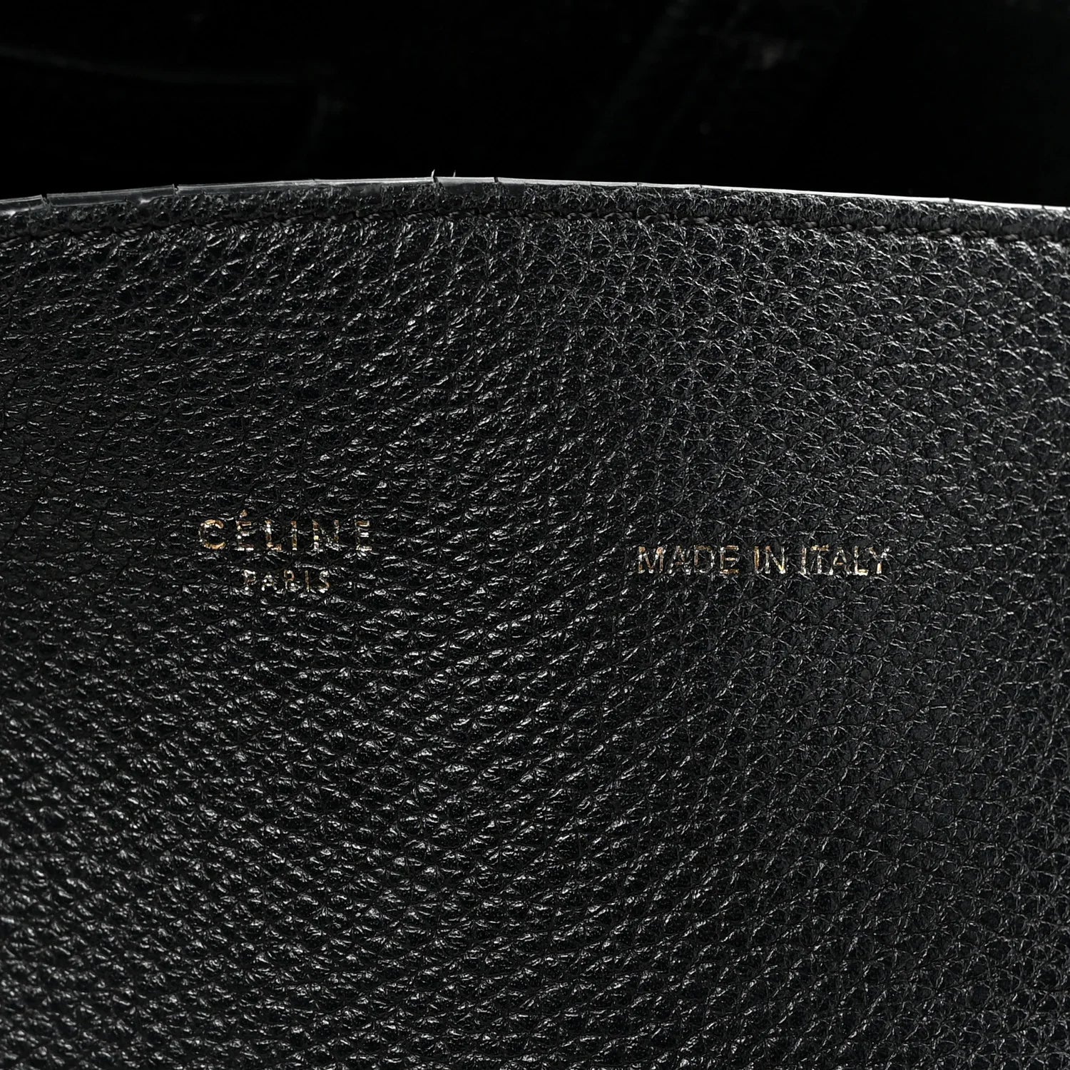 Soft Grained Calfskin Medium Belt Cabas Phantom Black