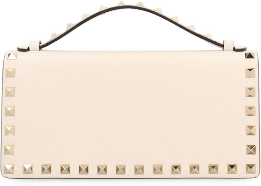 ROCKSTUD LEATHER WALLET on CHAIN