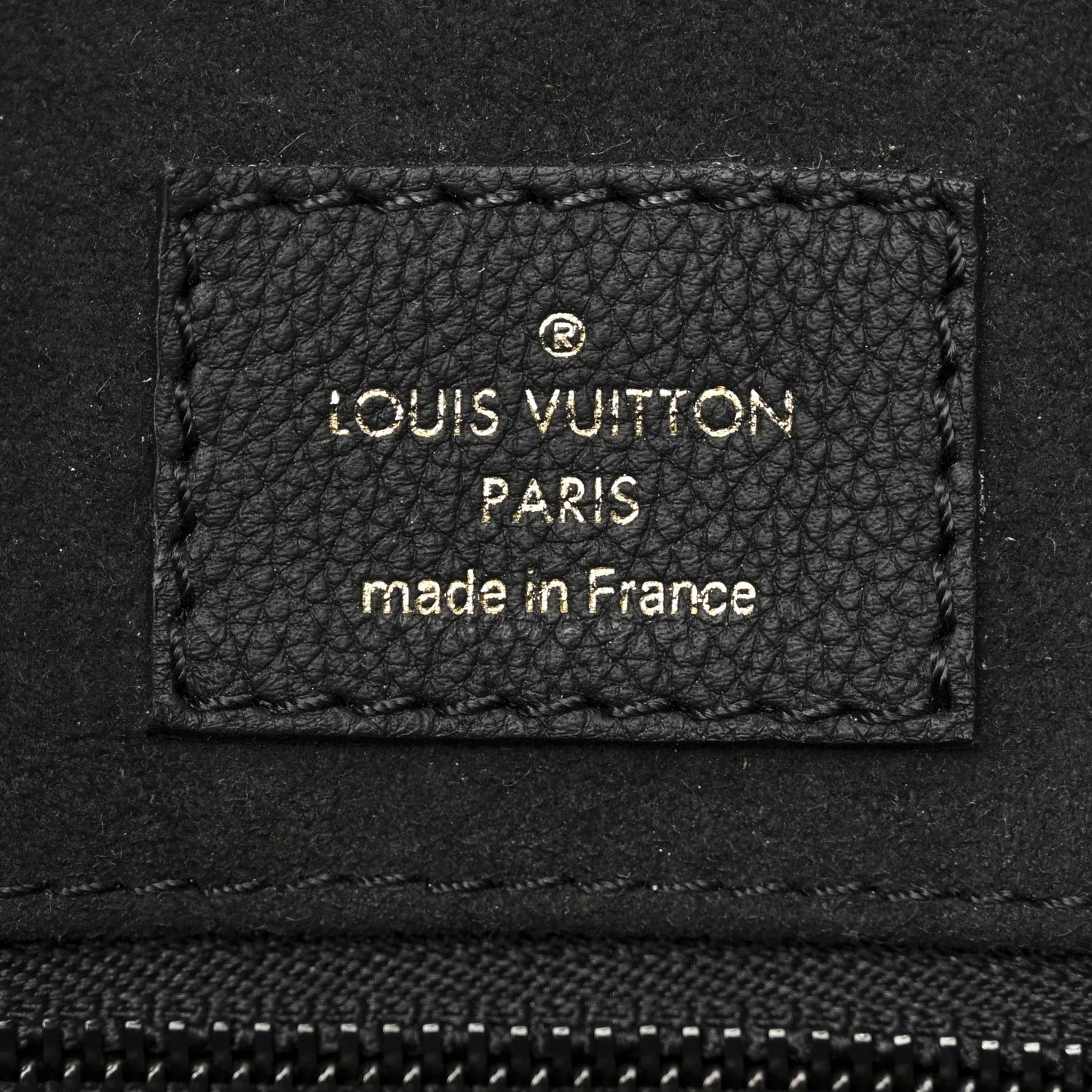 Soft Calfskin Lockme Tote MM Black