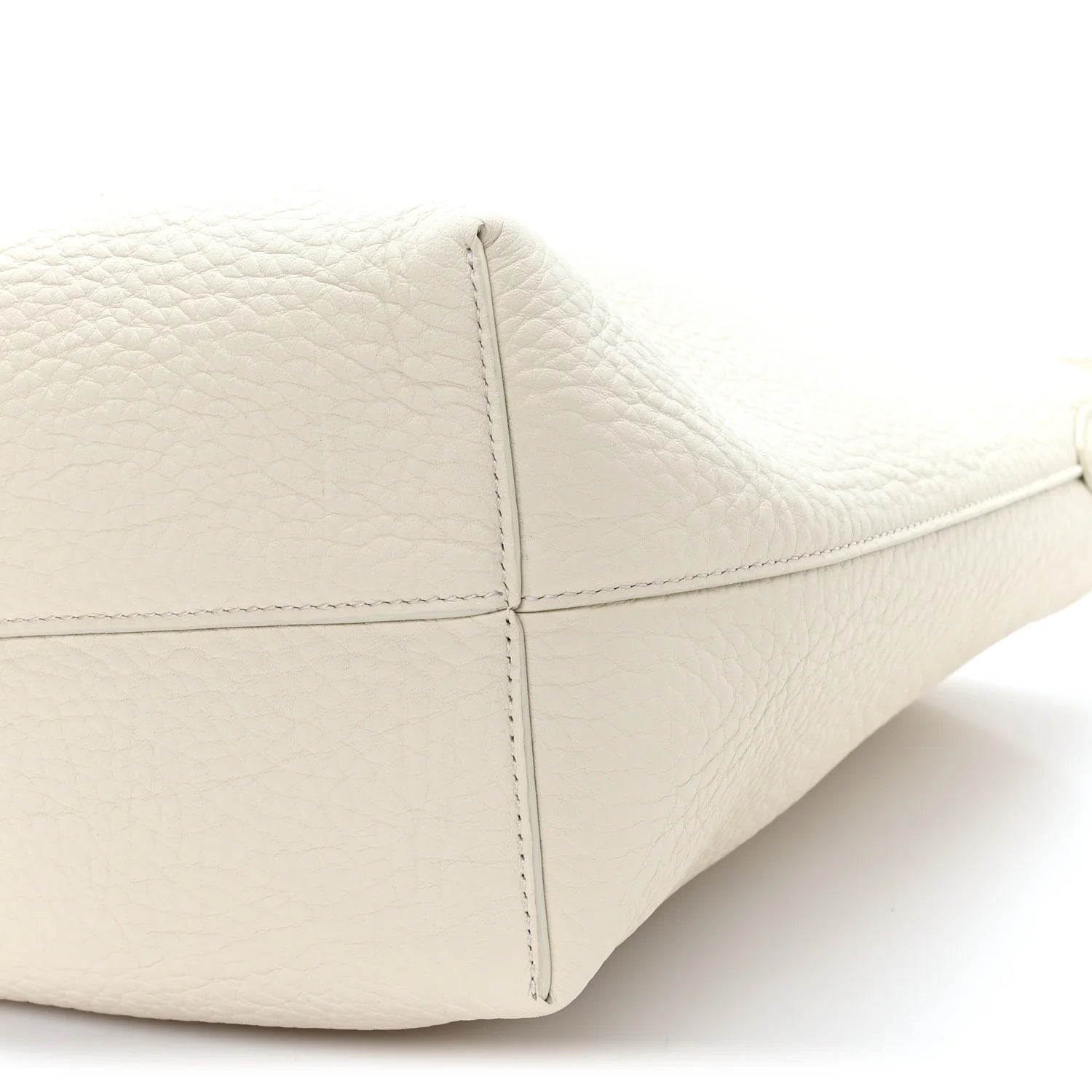 Grained Calfskin Small N/S Park Tote Ivory