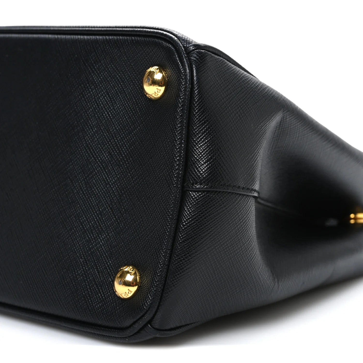 Saffiano Small Galleria Double Zip Tote Black