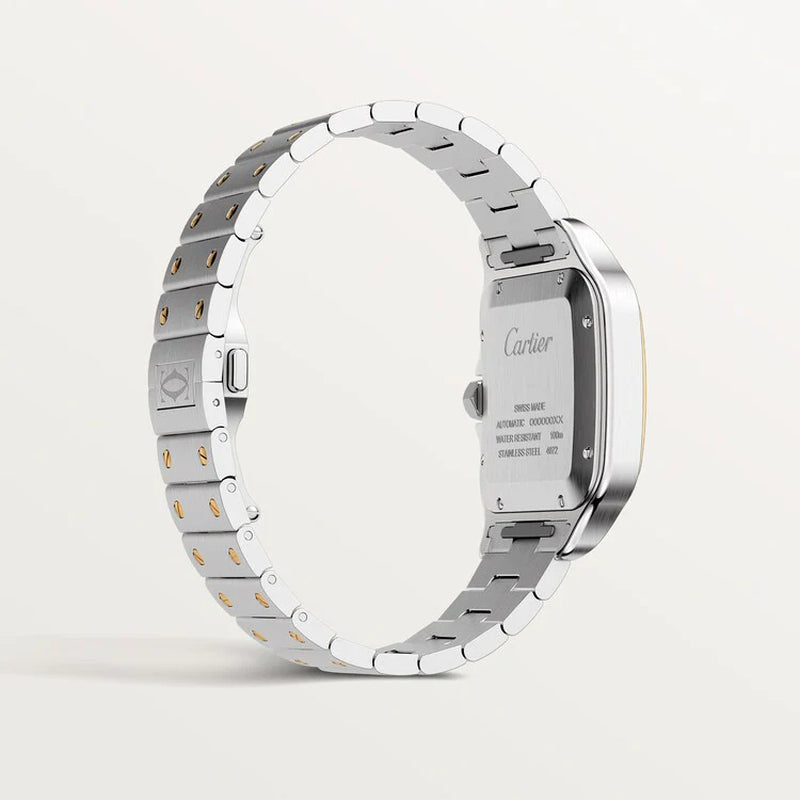 Unworn  Santos De , Stainless Steel and 18K Yellow Gold, 39.8Mm, Ref# W2SA0009, Box and Papers