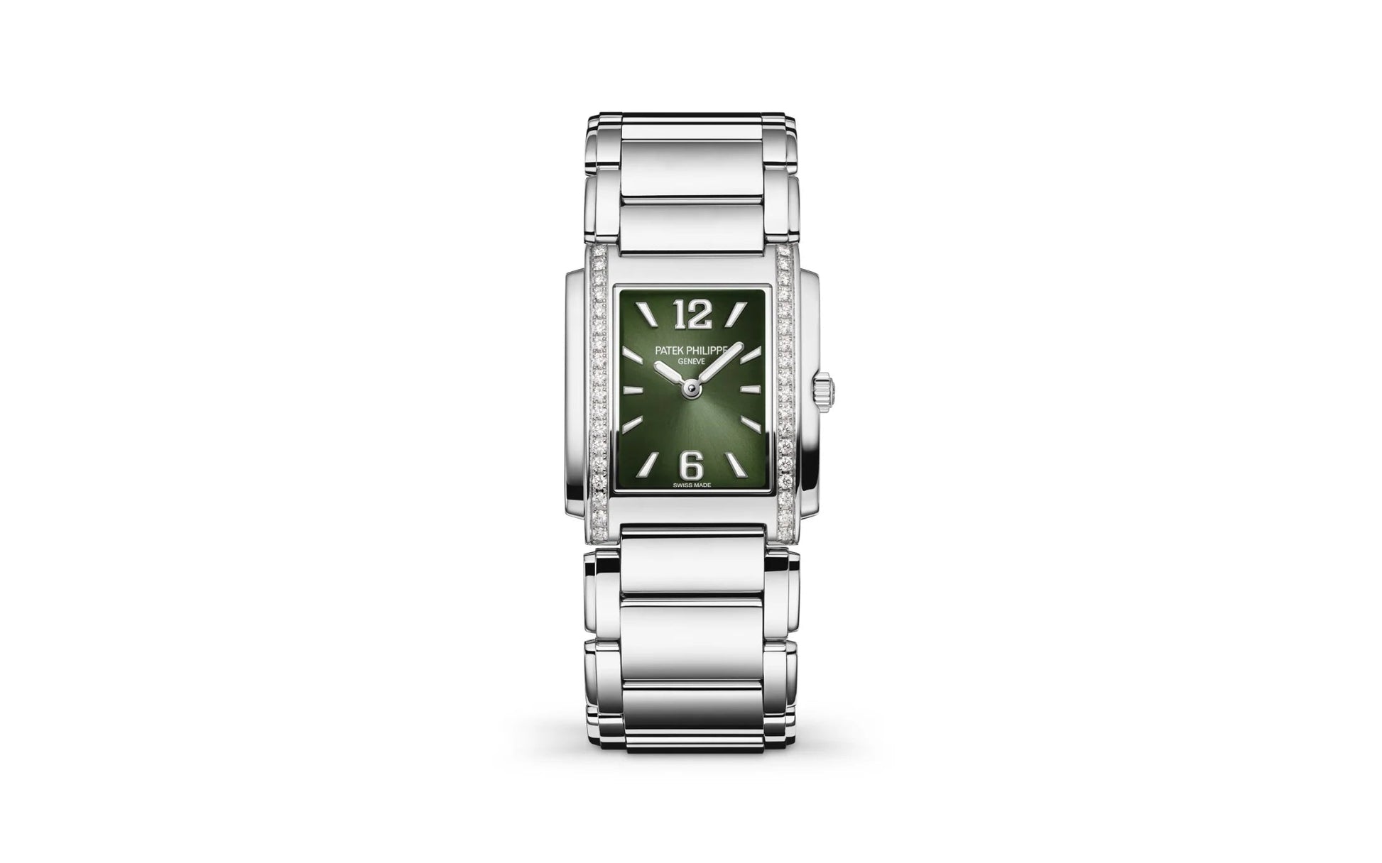 Twenty~4 Quartz Ladies Watch, Stainless Steel with 36 Diamond (~0.42 Ct), 25.1 X 30 Mm, Ref# 4910/1200A-011