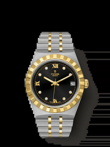 Royal, Stainless Steel and 18K Yellow Gold with Diamond-Set, 34Mm, Ref# M28403-0005