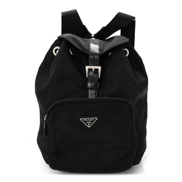 Nylon Vela Mini Cinch Backpack Black