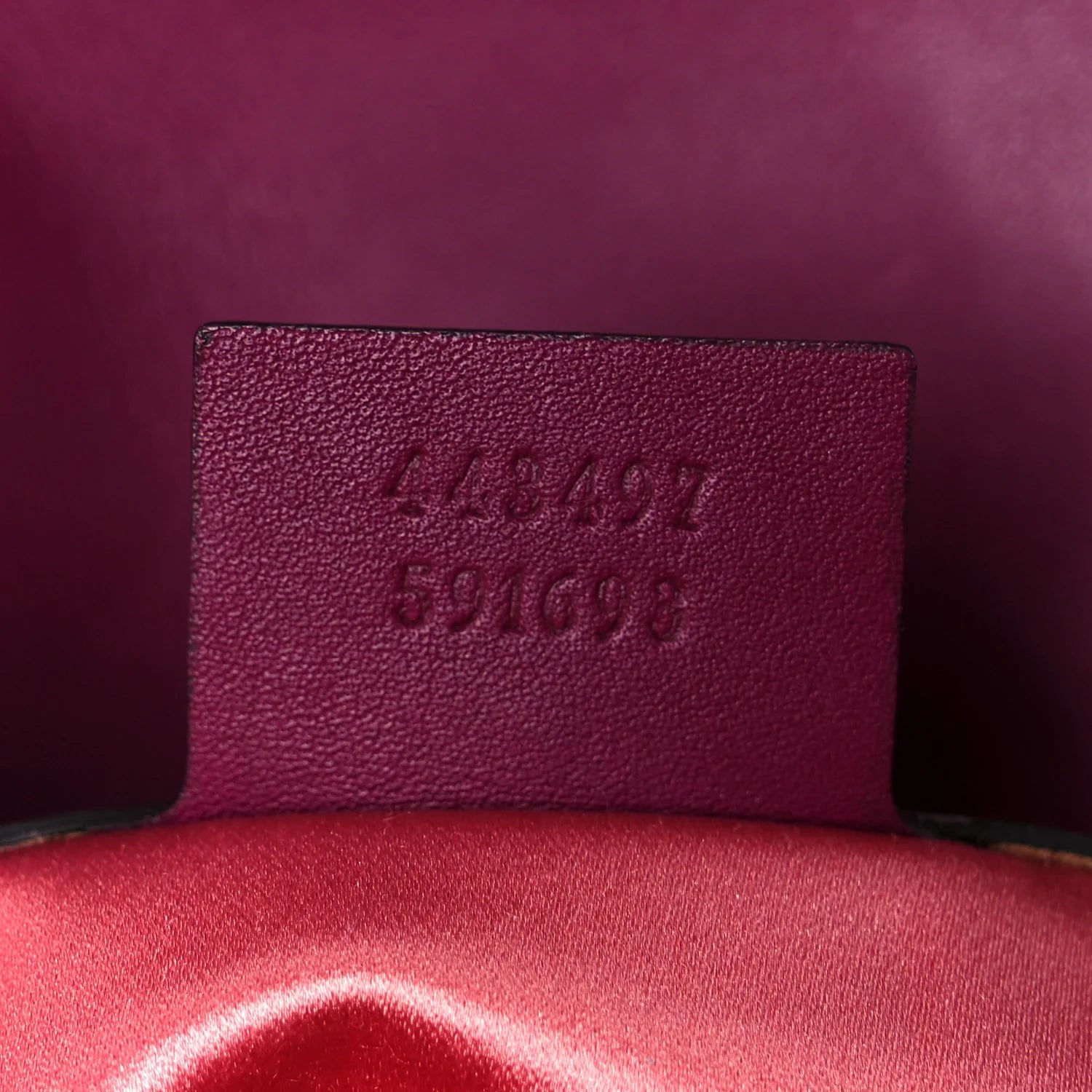 Velvet Matelasse Small GG Marmont Shoulder Bag Fuchsia Violet Cyclamen