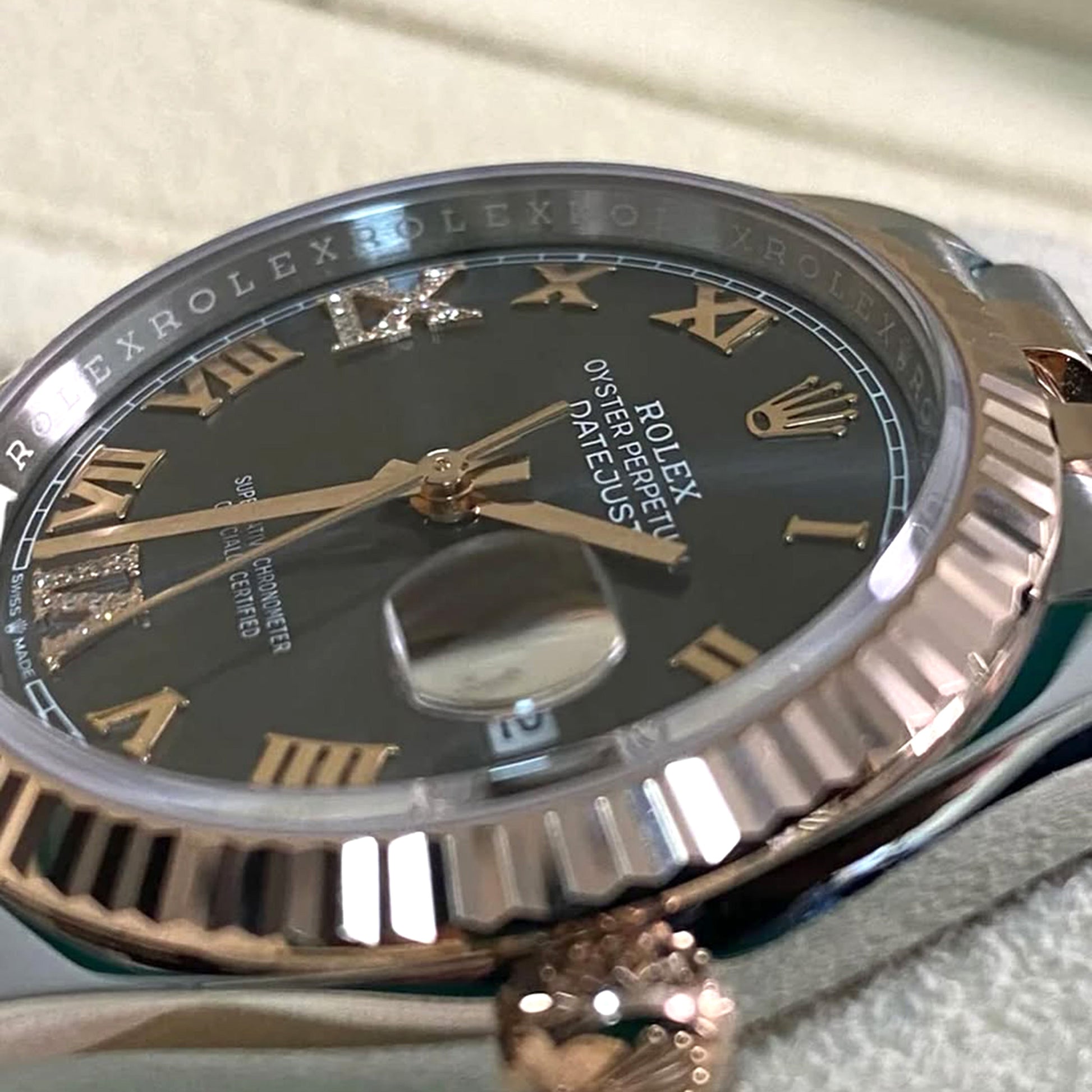 Datejust 36, 18K Everose Gold and Stainless Steel, 36Mm, Ref# 126231-0023