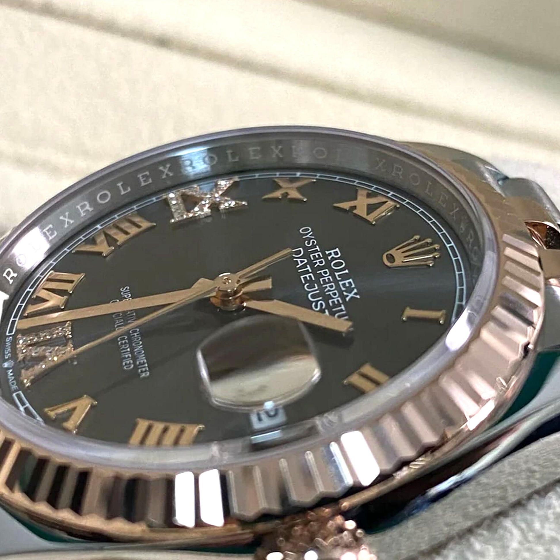 Datejust 36, 18K Everose Gold and Stainless Steel, 36Mm, Ref# 126231-0023