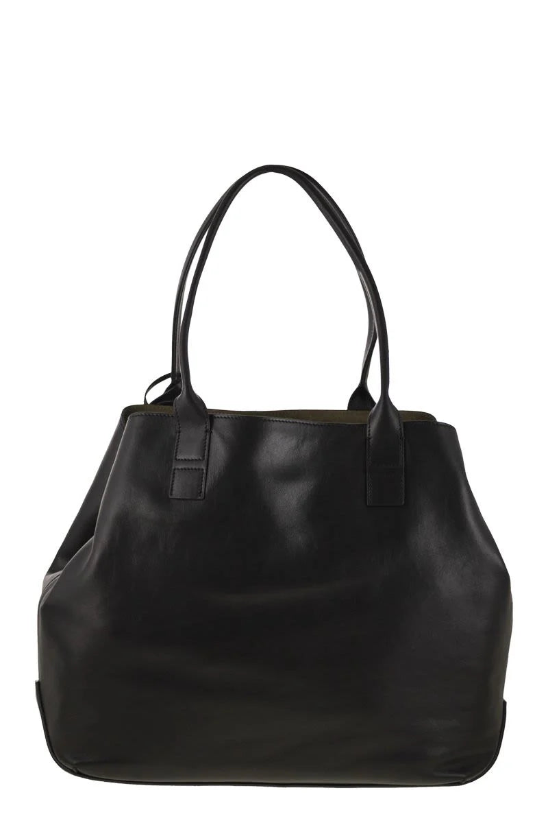 MEDIUM LEATHER SHOPPING BAG