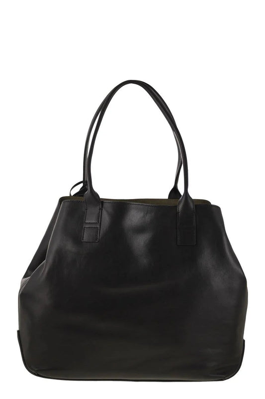 MEDIUM LEATHER SHOPPING BAG