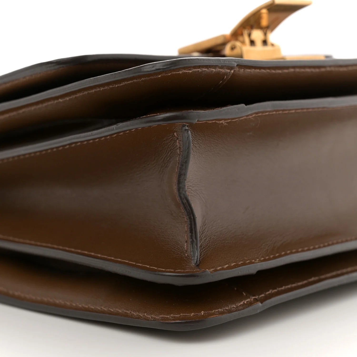 Smooth Calfskin Small Classic Box Flap Bag Camel