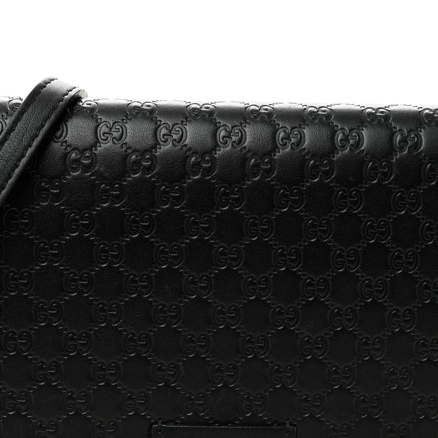 Microssima Crossbody Wallet Black