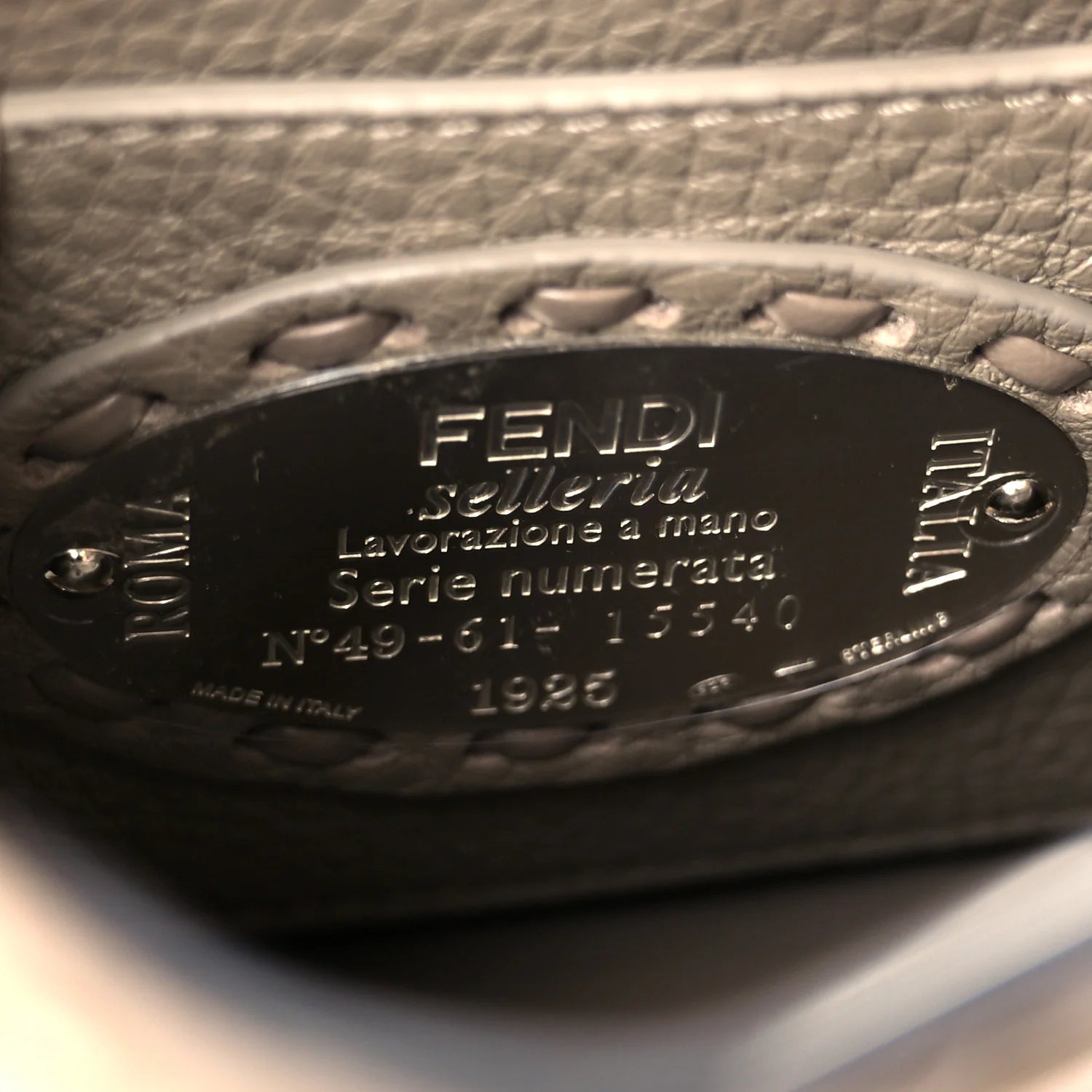 Cuoio Romano Selleria Mini Peekaboo I SEE U Iconic Satchel Fettuccia