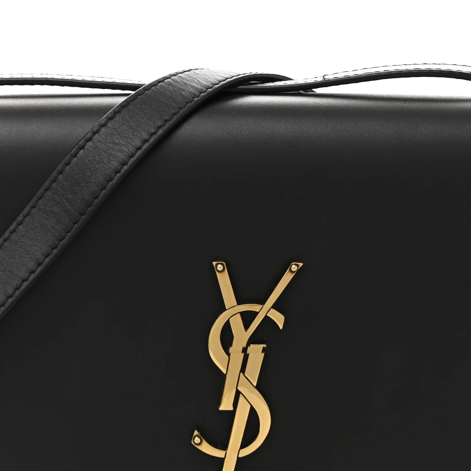 Smooth Calfskin Shoulder Bag Black