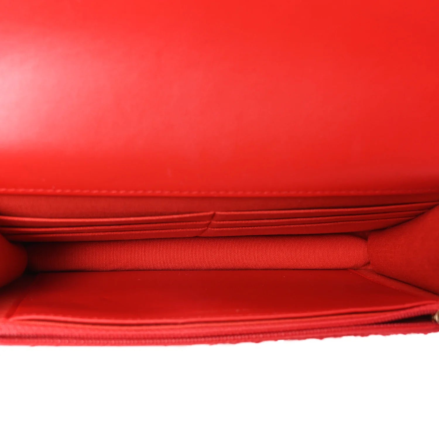 Tweed Quilted  19 Wallet on Chain WOC Red White