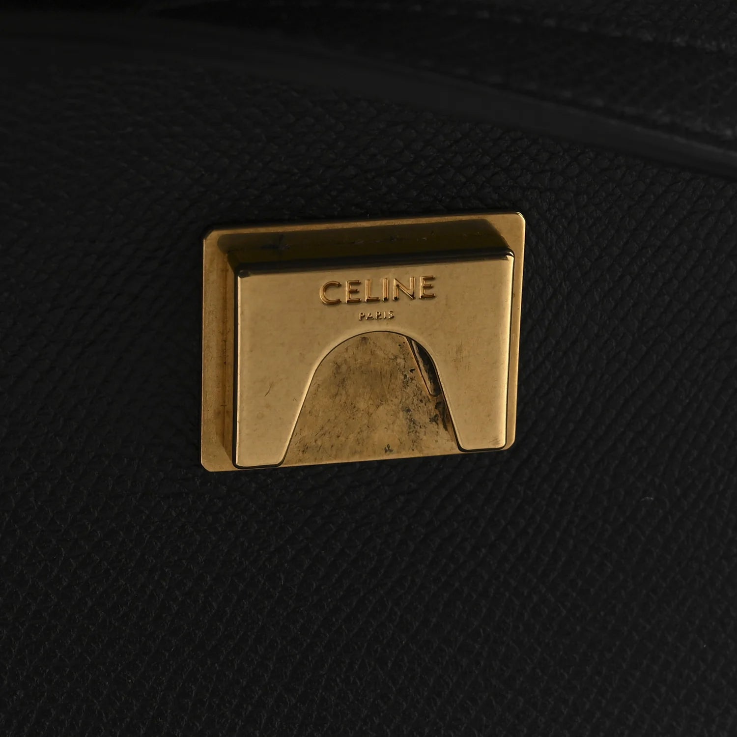 Grained Calfskin Mini Belt Bag Black