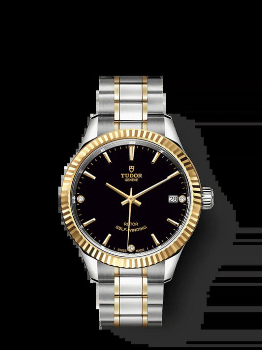 Style, Stainless Steel and Yellow Gold with Diamond-Set, 34Mm, Ref# M12313-0011