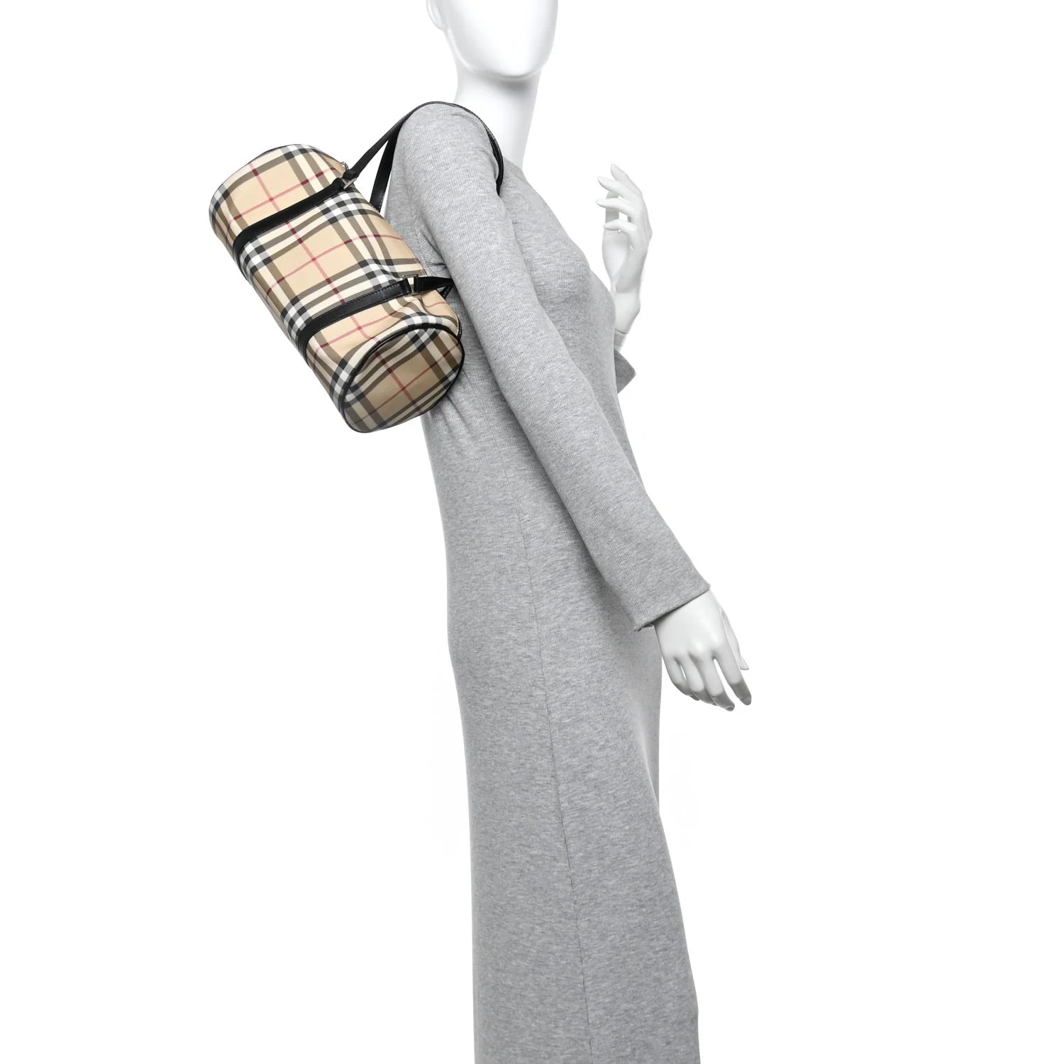 Nova Check Barrel Bag Black