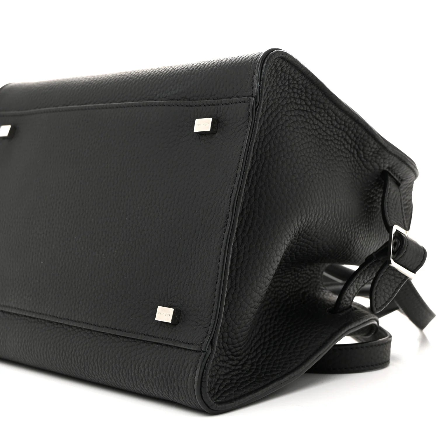 Grained Calfskin Soft Margaux 10 Bag Black