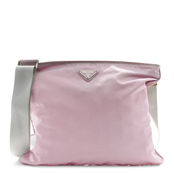 Nylon Vela Flat Messenger Bag Lilla